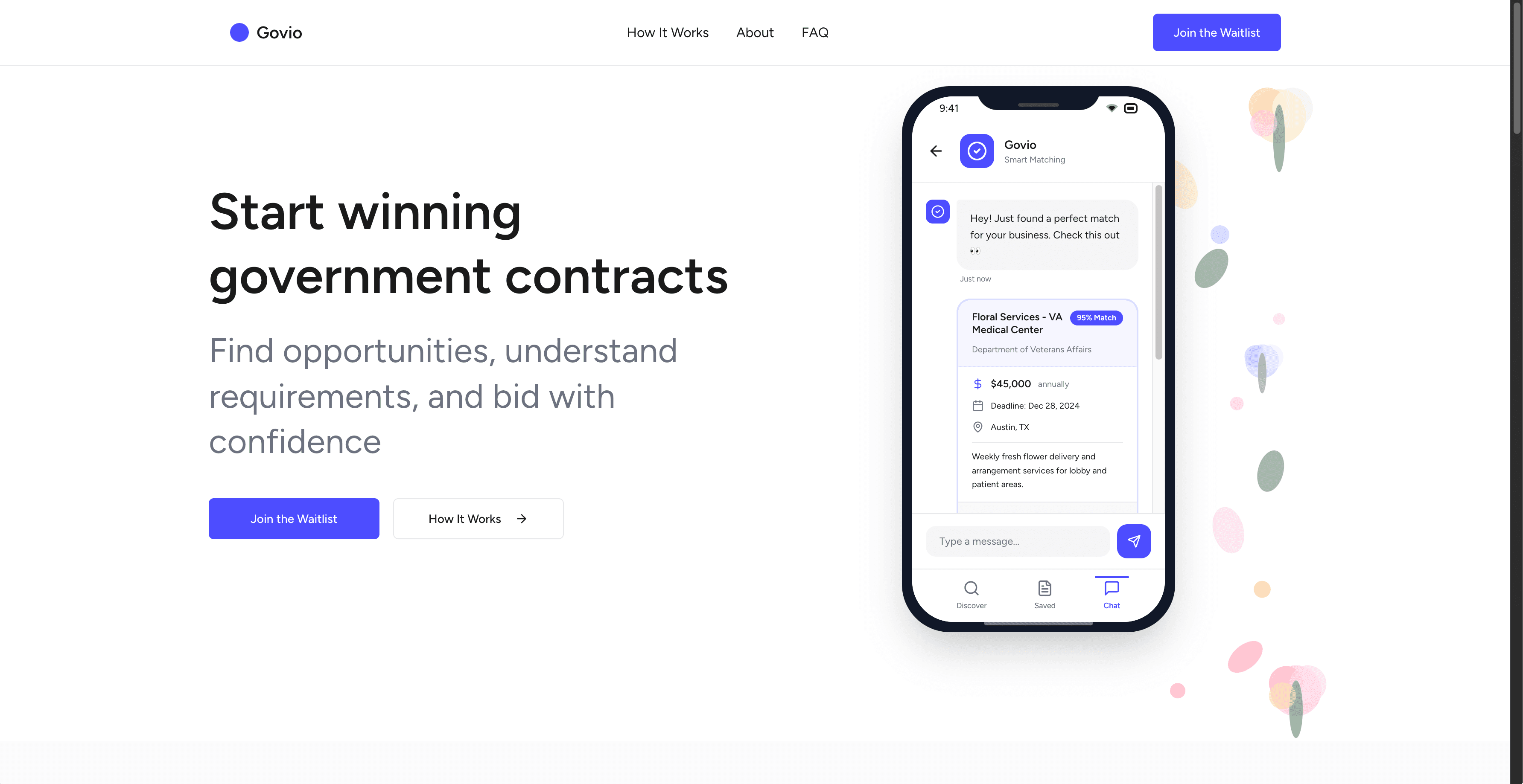 Govio AI – Government Contracting Discovery Platform